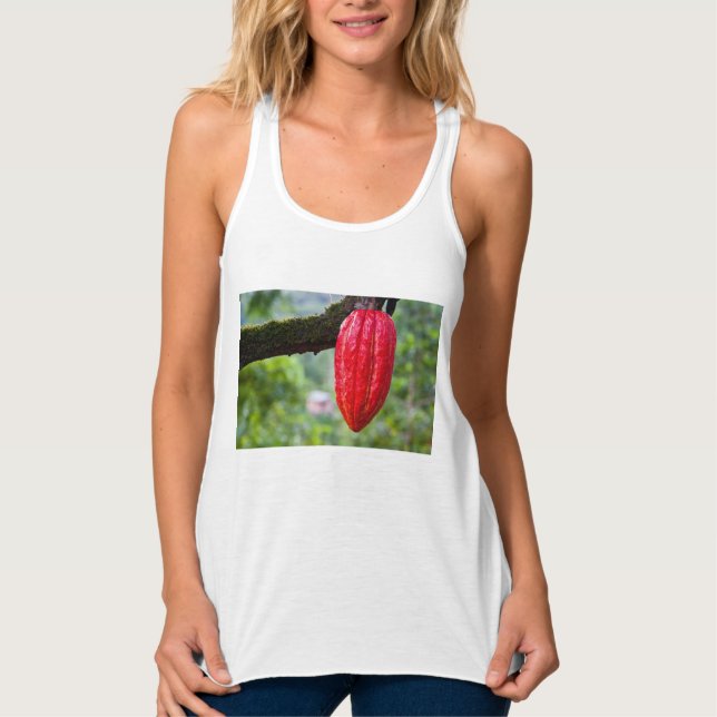 cocoa pod red singlet (Front)