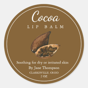 Cocoa Salve / balm Label