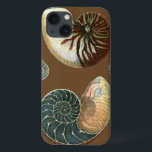 Cocoa Shell iPhone 13 Case<br><div class="desc">Get this unique stonewashed red and blue Conch seashell image on your next product. This amazing,  cocoa background these two unique seashells. Take the beach with you everywhere you go.</div>