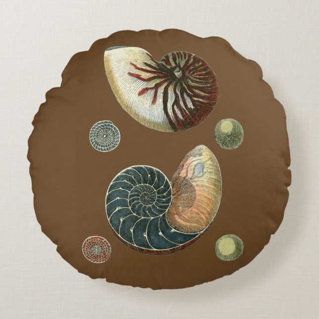 Cocoa Shell Round Cushion (Front)