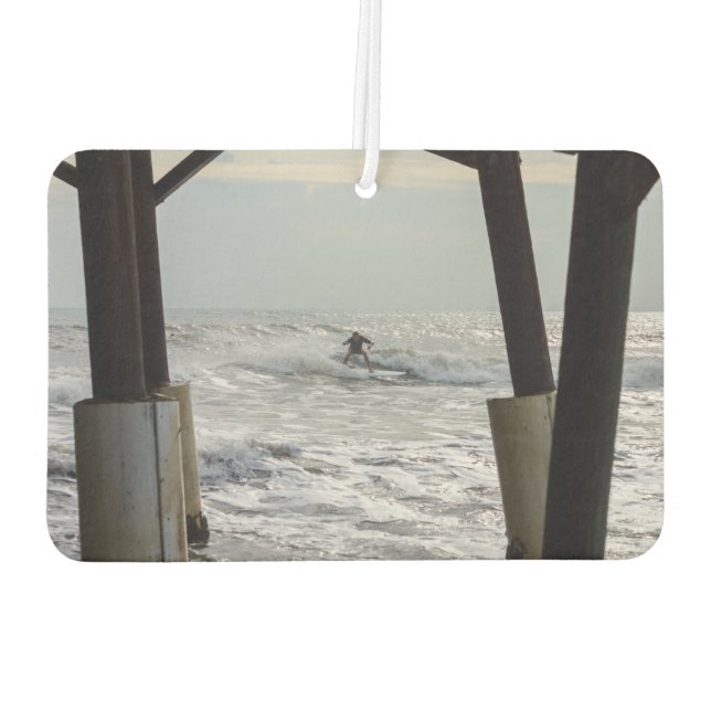 Cocoa Surfing Car Air Freshener (Back)