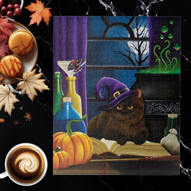 Cocoa the Halloween Cat Jigsaw Puzzle (Creator Uploaded)