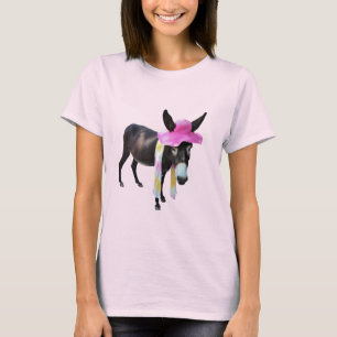 Cocoa the Mama Donkey Gets Hip in Tie-Dye T-Shirt