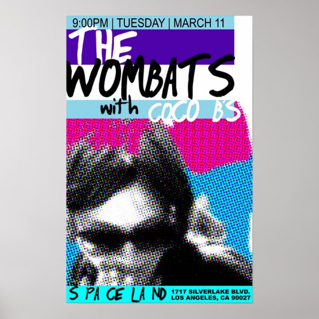 CoCoB's  at Spaceland Poster (Front)