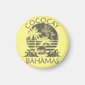 CocoCay Bahamas Magnet Vacation Cruise Retro Beach