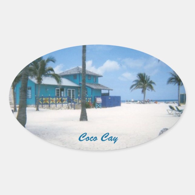 CocoCay Oval Sticker (Front)