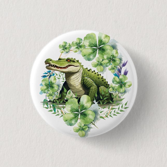 cocodrille  3 cm round badge (Front)