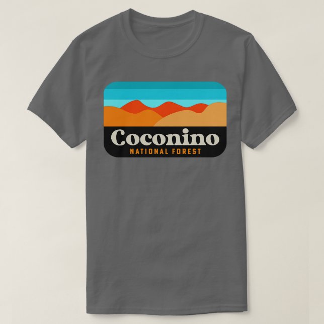 Coconino National Forest Arizona Flagstaff Camping T-Shirt (Design Front)