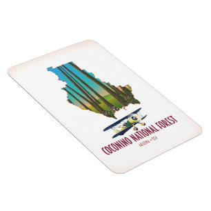 Coconino National Forest Arizona USA map Magnet