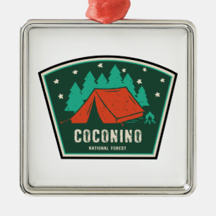 Coconino National Forest Camping Metal Tree Decoration