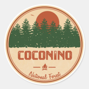 Coconino National Forest Classic Round Sticker