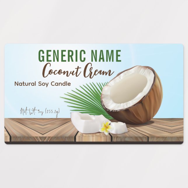 Coconut Candle (Design 1)