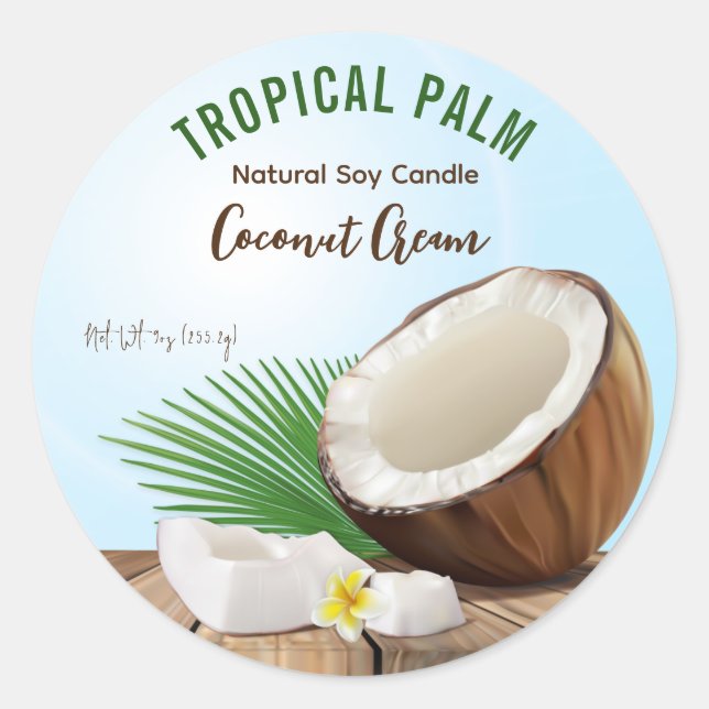 Coconut Candle Labels (Front)