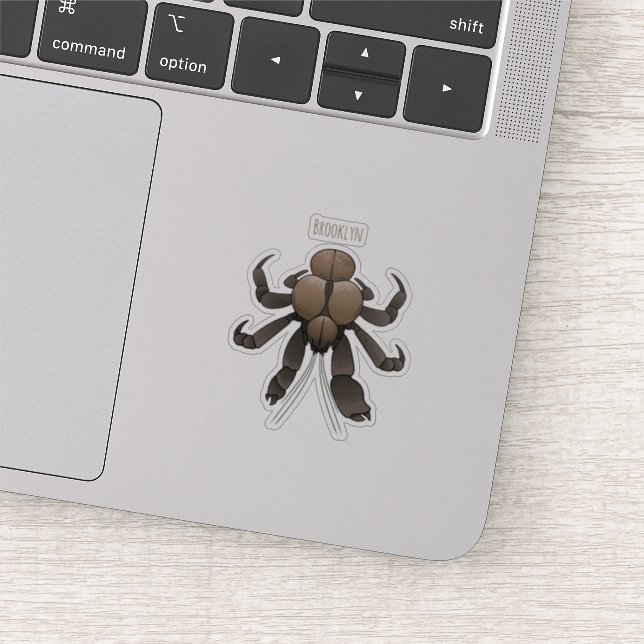 Coconut crab cartoon illustration (Detail)