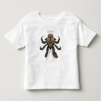 Coconut crab cartoon illustration