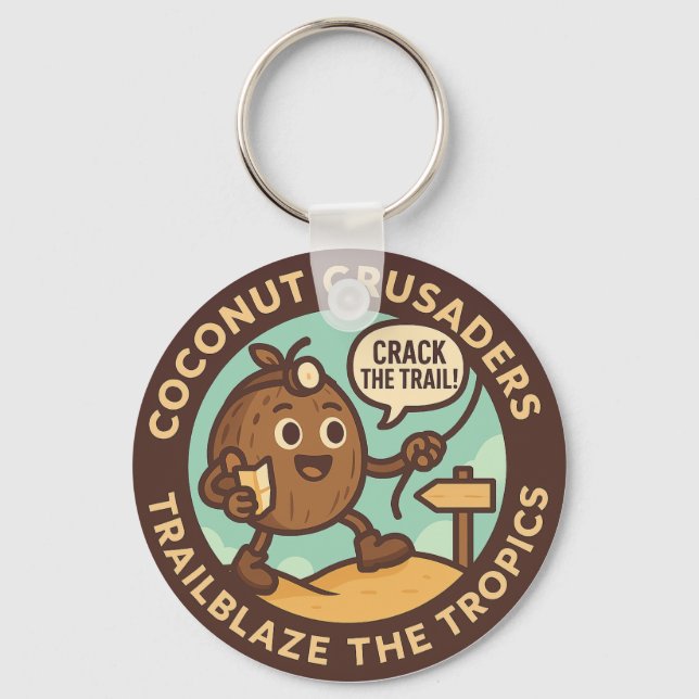 Coconut Crusaders Trailblaze The Tropics Key Ring (Front)