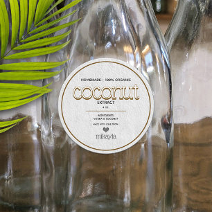 Coconut Extract Personalised Bottling Label