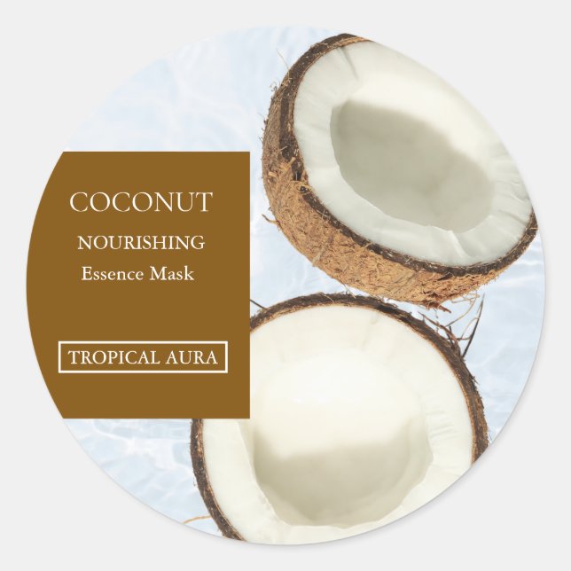 Coconut Facial Mask Label