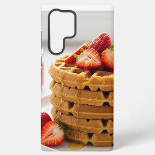 Coconut Flour Waffles Strawberry Sweet Morning Samsung Galaxy Case