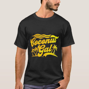Coconut Gal – Tropical Palm Tree Summer Design T-Shirt
