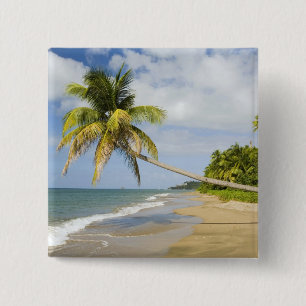 Coconut Grove Beach at Cades Bay, with St. 2 15 Cm Square Badge