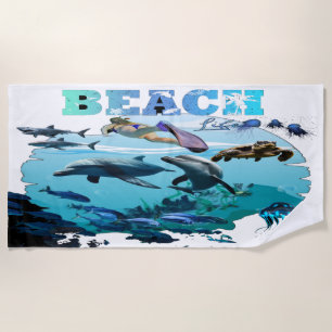 Coconut Grove Beach Towel