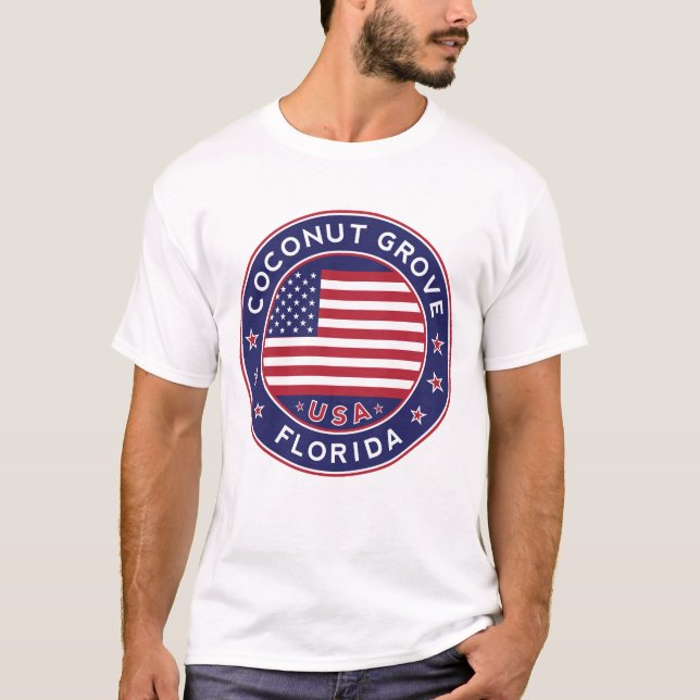 Coconut Grove, Miami T-Shirt (Front)