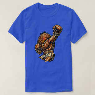 Coconut Heavyweight Boxer — Vintage Retro Fighter T-Shirt