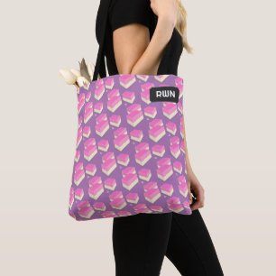 Coconut Ice Sweet British Candy theme, own text Tote Bag
