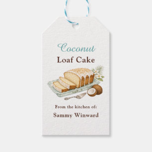 Coconut Loaf Cake Gift Tags