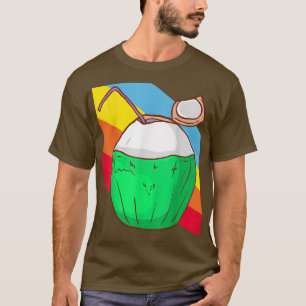 Coconut Milk Nut Nuts Food Vegan Vegetarian  T-Shirt