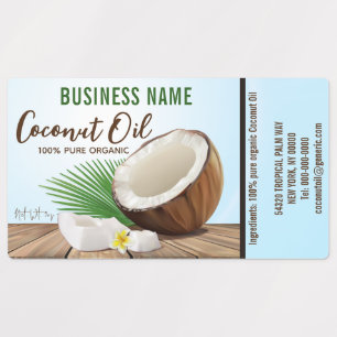 Coconut Oil Product Labels