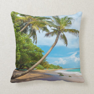 Coconut Palm, Mirissa Beach Sri Lanka Cushion