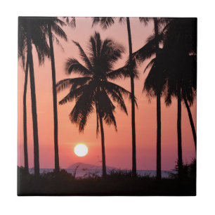 Coconut Palm Tree Landscape Tile