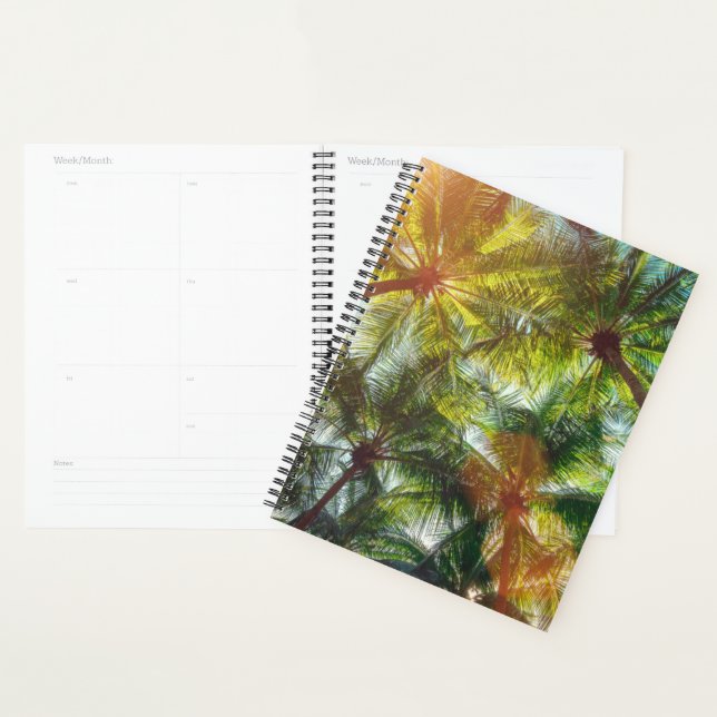 Coconut Palm trees on the Beach Planner (Display)