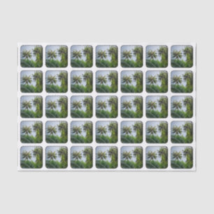 Coconut palms tissue paper