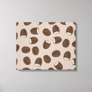 Coconut Pattern Canvas Print