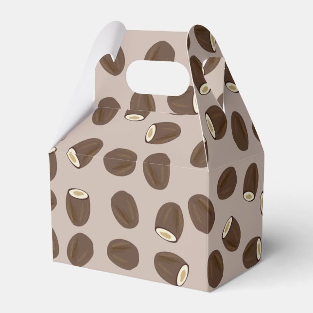 Coconut Pattern Favour Box (Front Side)