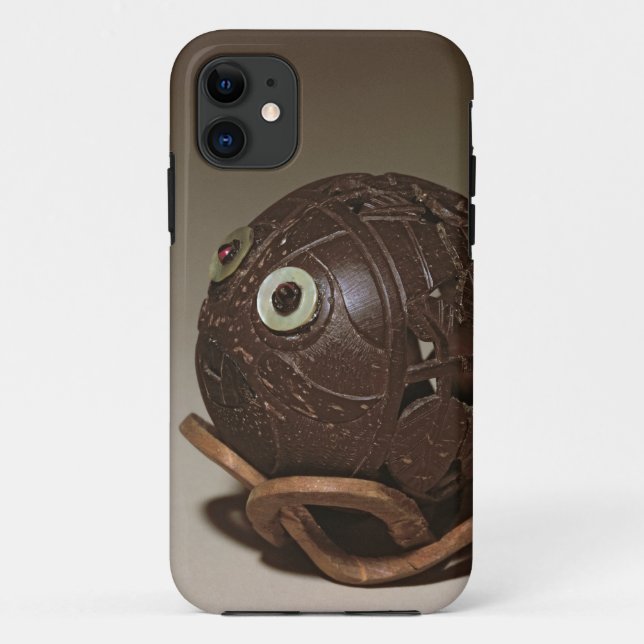 Coconut sculpted into a face, c.1895 Case-Mate iPhone case (Back)
