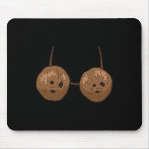 Coconut Summer Coconuts Bra Fun Coconut Mouse Pad