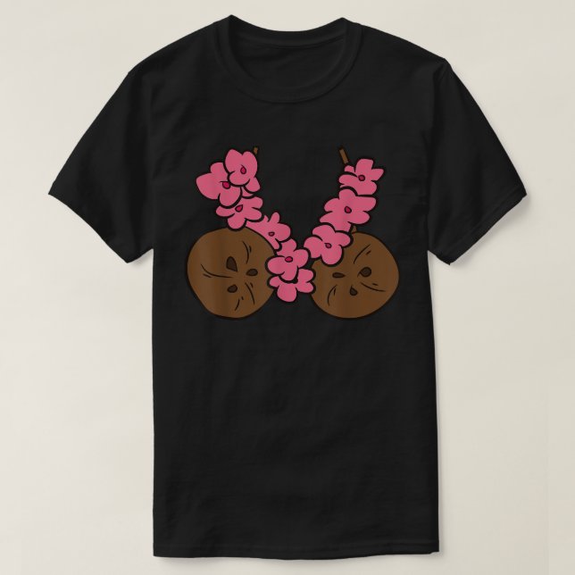 Coconut Summer Coconuts Bra Funny Coconut  T-Shirt (Design Front)