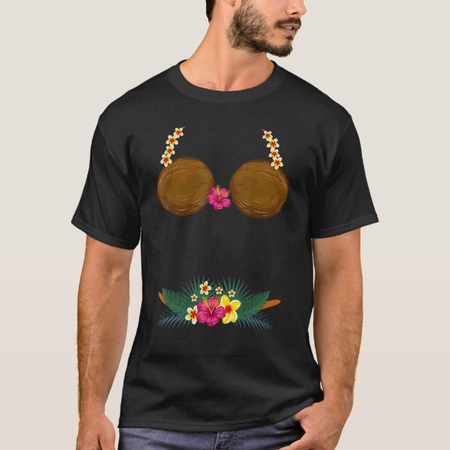Coconut Summer Coconuts Bra Halloween Summer T-Shirt (Front)