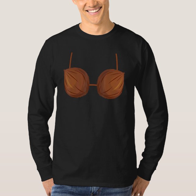 Coconut Summer Coconuts Bra  Halloween Summer T-Shirt (Front)