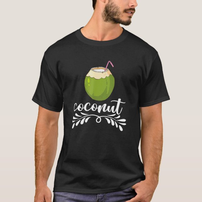 Coconut Summer Fruit Coconut T-Shirt (Front)