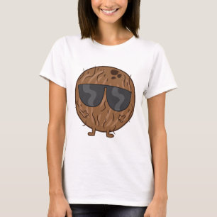 Coconut Summer Fruit Coconut With Sungles Love Coc T-Shirt