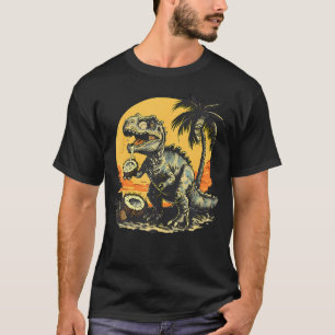 Coconut T-Rex Dinosaur Lover Nature Animal Art T-Shirt
