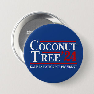 Coconut Tree 2024 7.5 Cm Round Badge