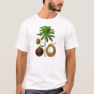 Coconut Tree Botanical Illustration T-Shirt