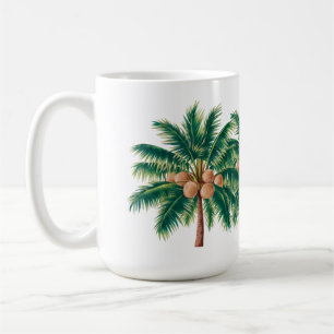 Coconut tree coffee mug