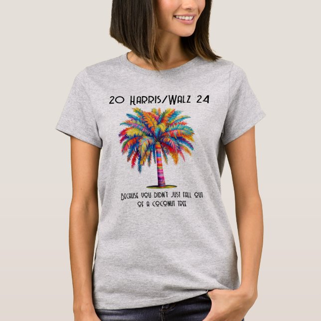 Coconut Tree Harris/Walz  T-Shirt (Front)